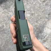 Glock 26 - G26 with cerakote, laser engraving, stippling. Glock 26 - G26 with cerakote, laser engraving, stippling. best custom gun shop.